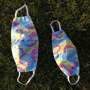 Tie dye adult & kid mask